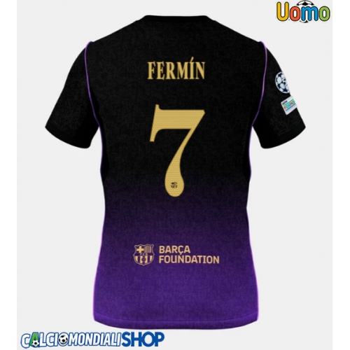 Maglie da calcio Barcelona Fermin Lopez #7 Seconda Maglia 2026-27 Manica Corta